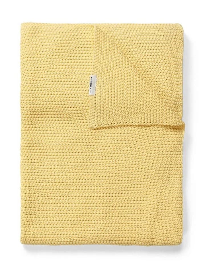 Marc O'Polo Home Plaid Nordic Knit Bio-Baumwolle Gelb - Bild 2