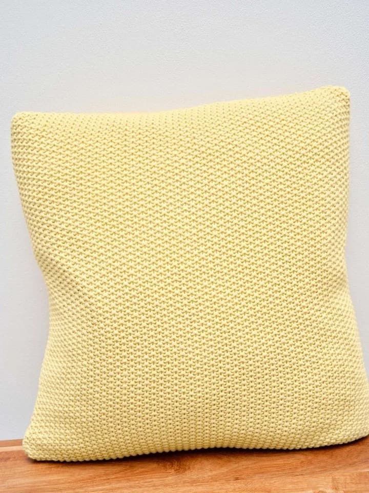 Marc O'Polo Home Dekokissen Nordic Knit Gelb Nachhaltige Baumwolle