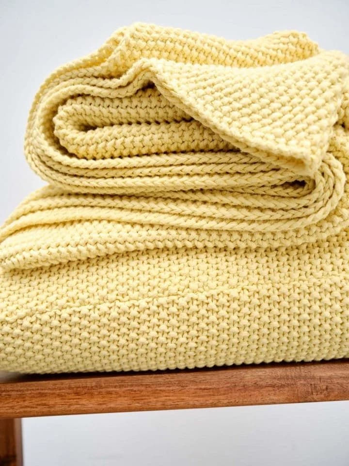 Marc O'Polo Home Dekokissen Nordic Knit Gelb Nachhaltige Baumwolle - Bild 3