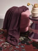 ESSENZA Teddy-Plaid Lila Unifarben Super Weich Bild 3