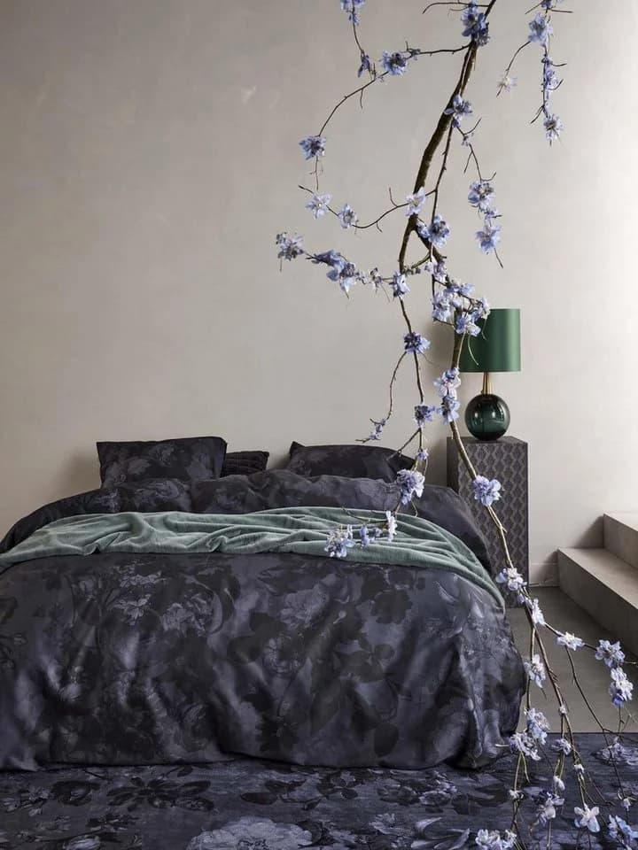 Essenza Bettwäsche Floor Satin 2-teilig Blau Floral - Bild 3