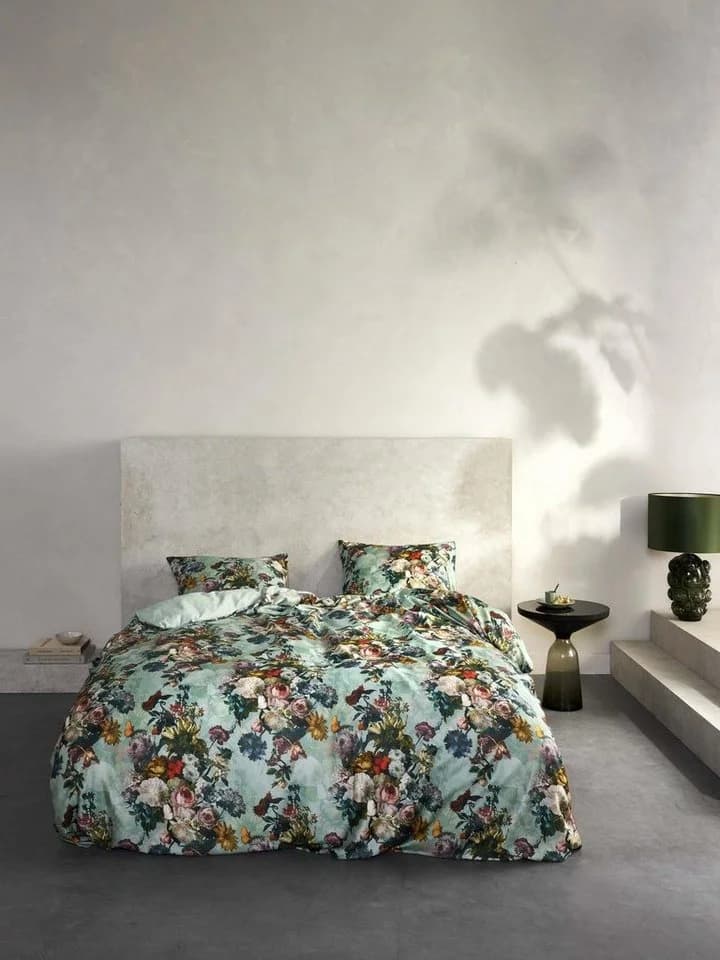 Essenza Bettwäsche Karli Satin 2-teilig Floral Grün