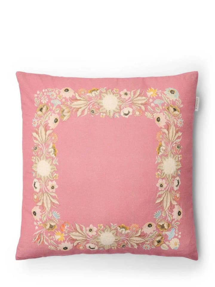 Essenza Dekokissen Veroniq Blumenprint Rosa/Weiß/Blau - Bild 2