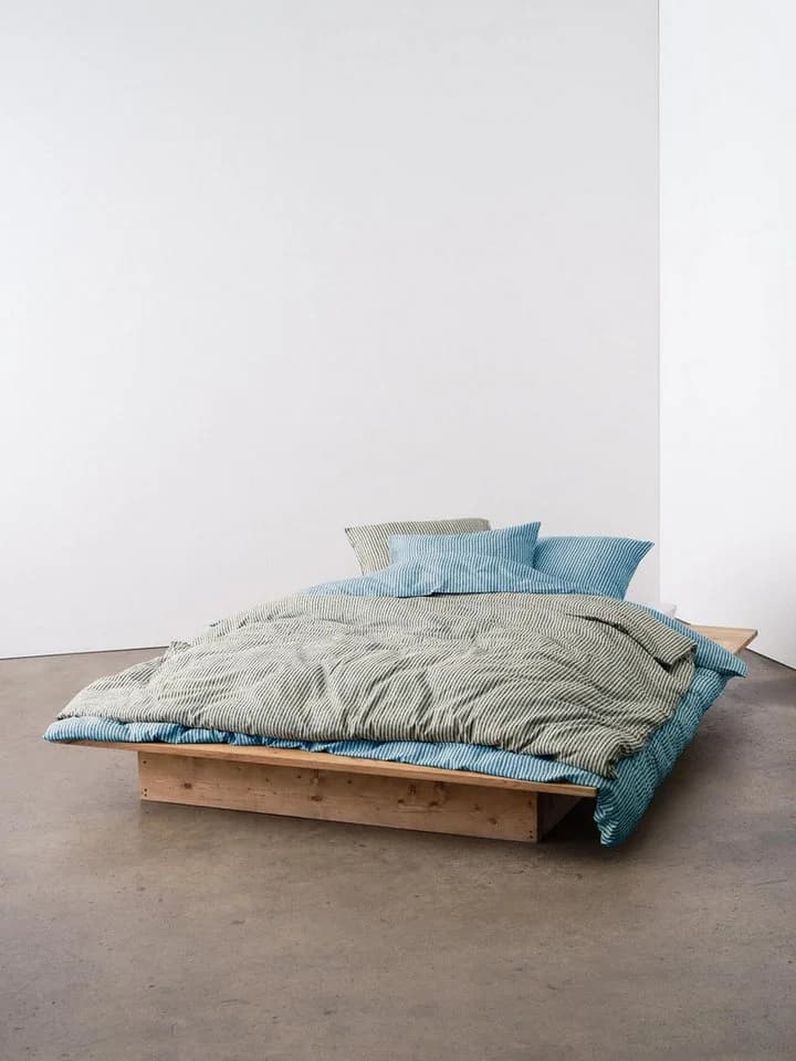 Marc O'Polo Home Bettwäsche Janne Satin 2-tlg. Blau Streifen Vintage
