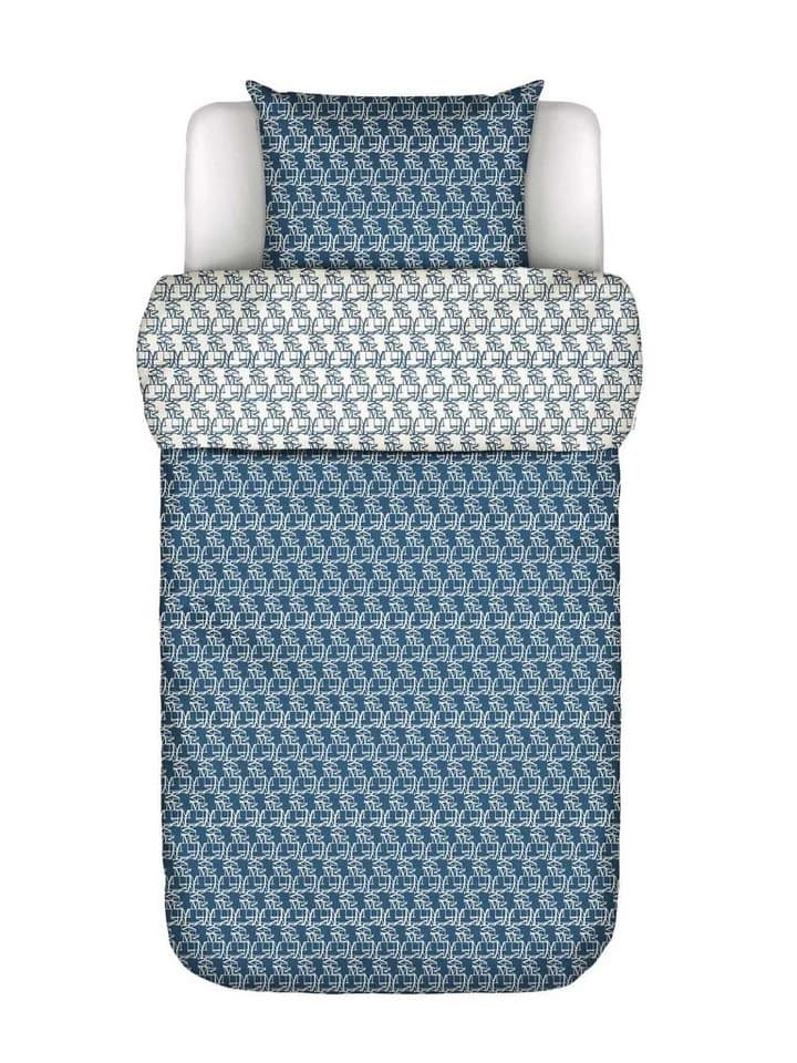 Marc O'Polo Home Bettwäsche Monogram Satin 2-teilig Blau Graphik-Print - Bild 2