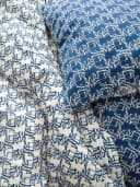 Marc O'Polo Home Bettwäsche Monogram Satin 2-teilig Blau Graphik-Print Bild 3
