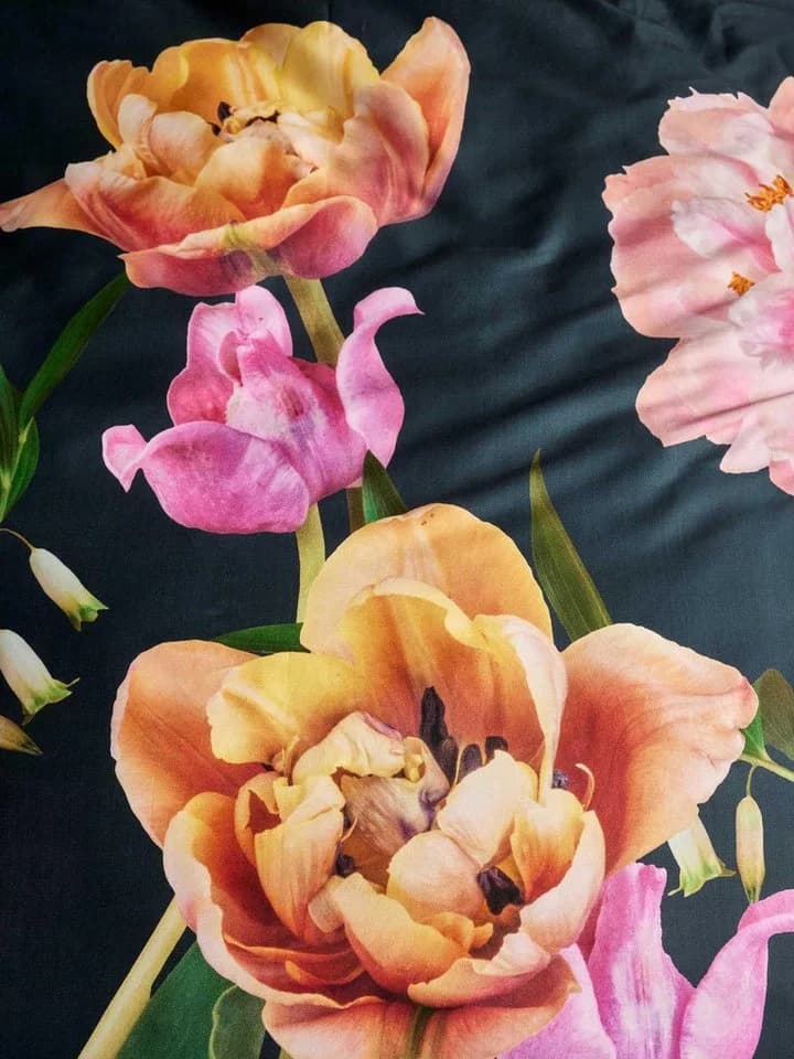 ESSENZA Bettwäsche Eloise Satin 2-teilig Floral Grau - Bild 5