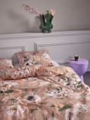 Essenza Bettwäsche Noe Satin 2-teilig Weiß/Beige Floral Bild 1