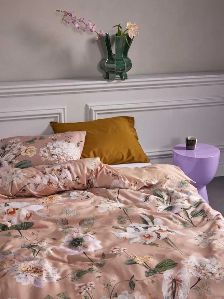 Essenza Bettwäsche Noe Satin 2-teilig Weiß/Beige Floral - Bild 3