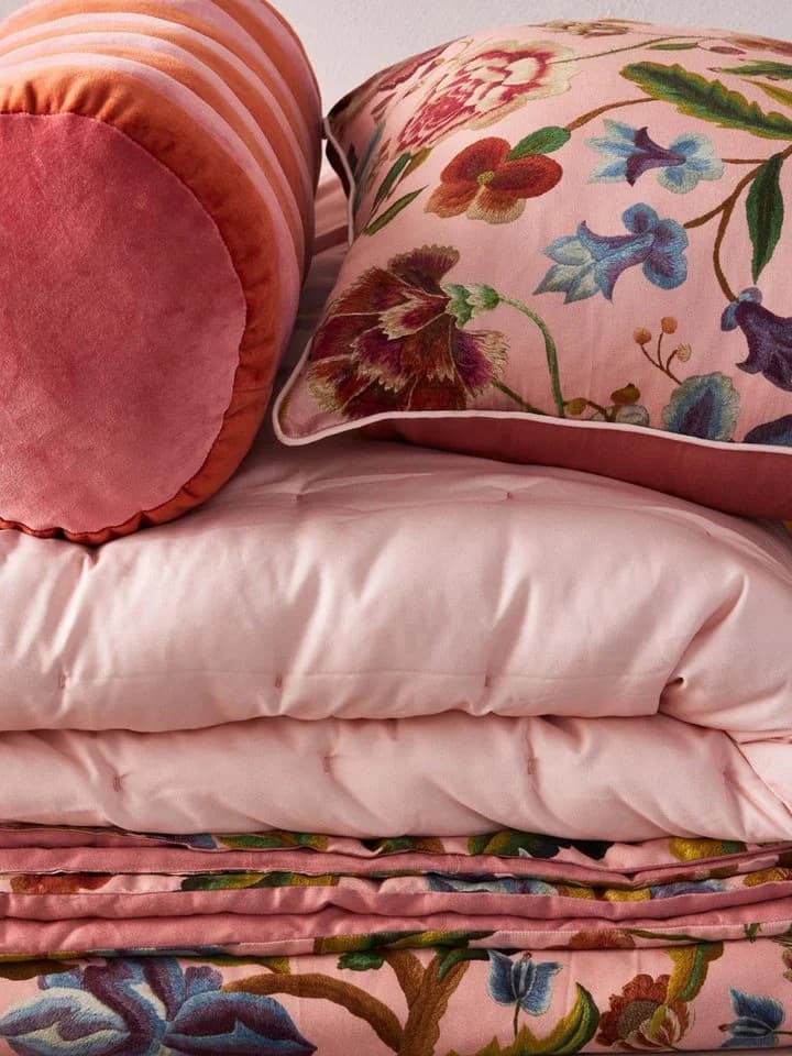 Essenza Tagesdecke Roselina Floral 100% Baumwolle