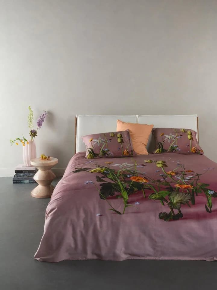 Essenza Bettwäsche Ficaria Satin 2-teilig Floral Rosa