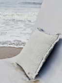 Marc O'Polo Home Dekokissen Fine Stripe Grau Bio-Baumwoll-Leinen-Mix Bild 1