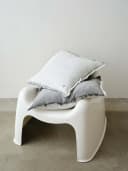 Marc O'Polo Home Dekokissen Fine Stripe Grau Bio-Baumwoll-Leinen-Mix Bild 4