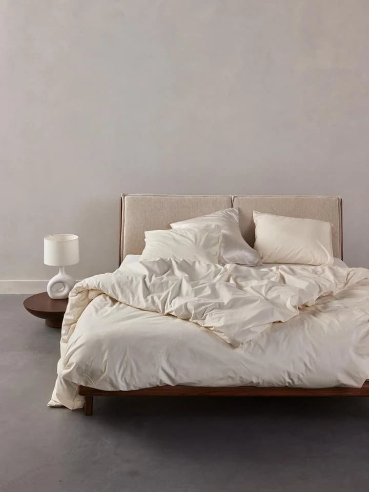 Essenza Bettwäsche Jule 2-teilig Baumwolle Unifarben Beige