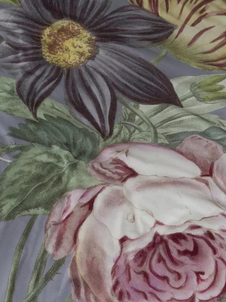 Essenza Bettwäsche Madia 2-teilig Satin Floral Grau - Bild 3