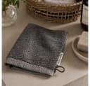 MARC O'POLO Timeless Melange Waschhandschuh Anthracite Bio-Baumwolle Bild 2
