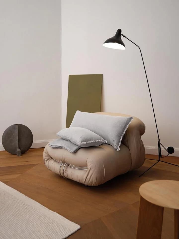 Marc O'Polo Home Tagesdecke Linka Leinen Grau