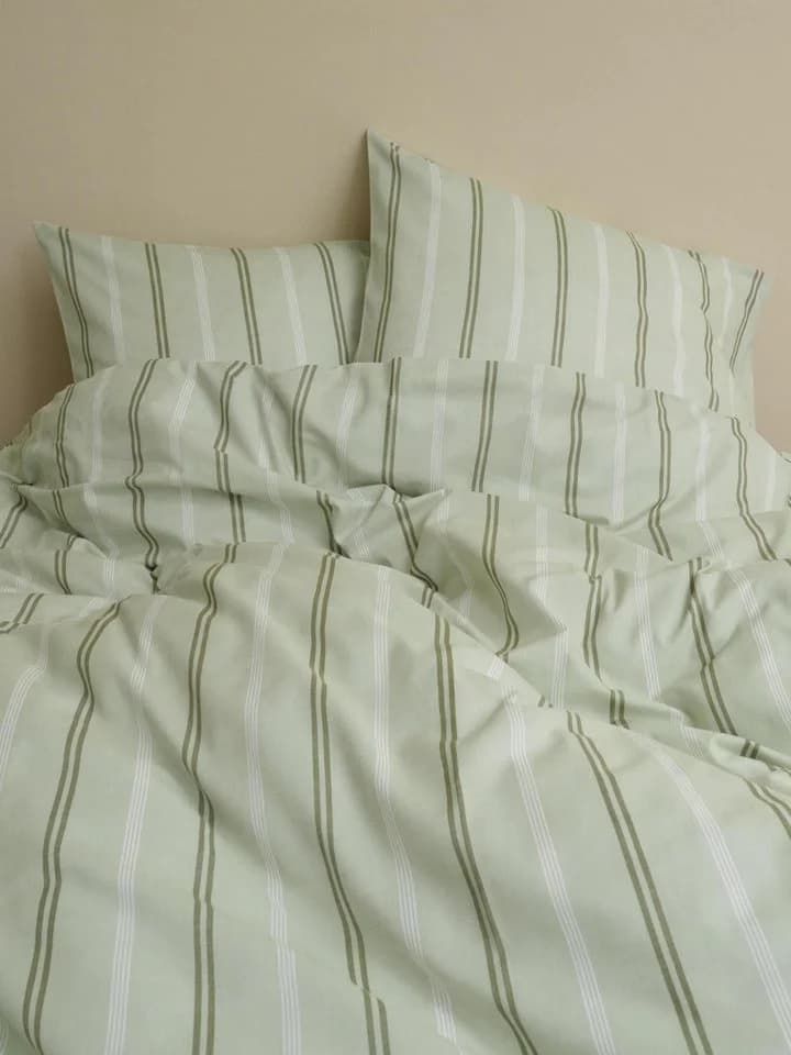 Marc O'Polo Home Bettwäsche Olin 3-teilig Streifen Bio-Baumwolle grün - Bild 4