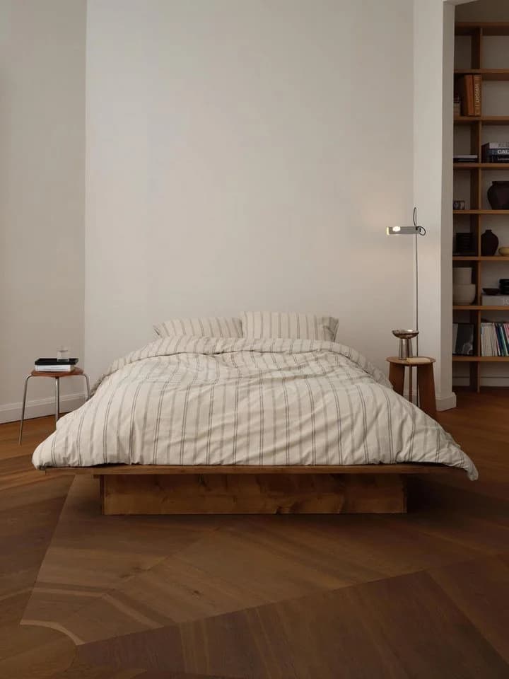 Marc O'Polo Home Bettwäsche Olin Baumwolle Leinenoptik Streifen