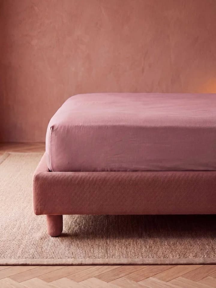 Essenza Spannbettlaken Essential Jersey Rosa 100% Baumwolle - Bild 3