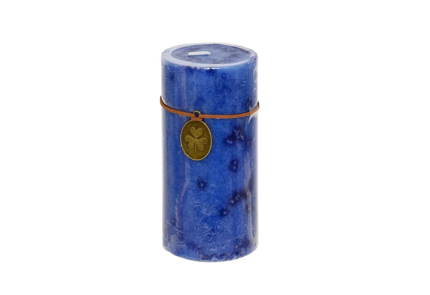 B&S Stumpenkerze Trendkerze Blau Modern