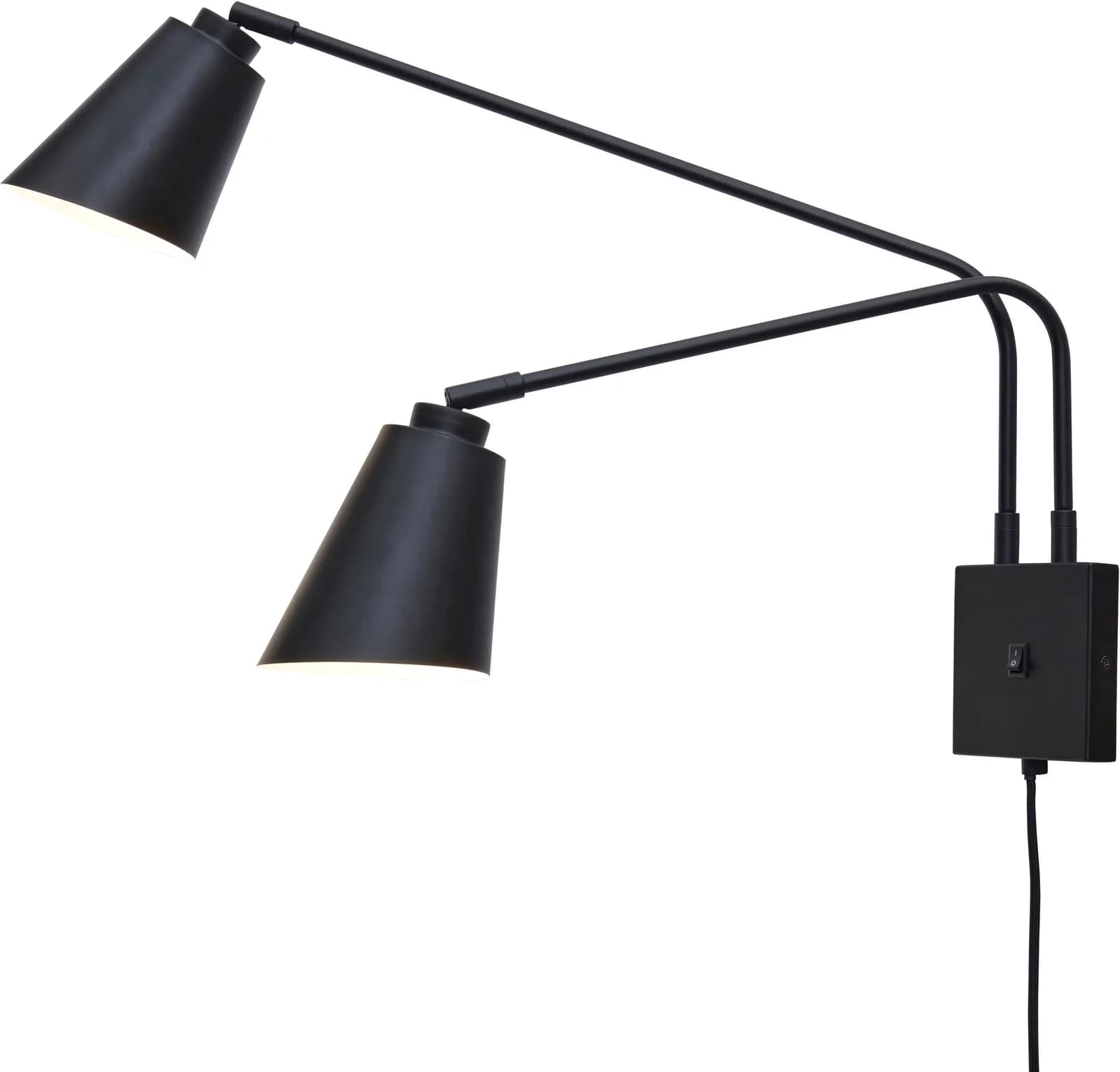 It's About RoMi Wandleuchte Bremen LED wechselbar, Bewegbar in alle Richtungen, Schwarz