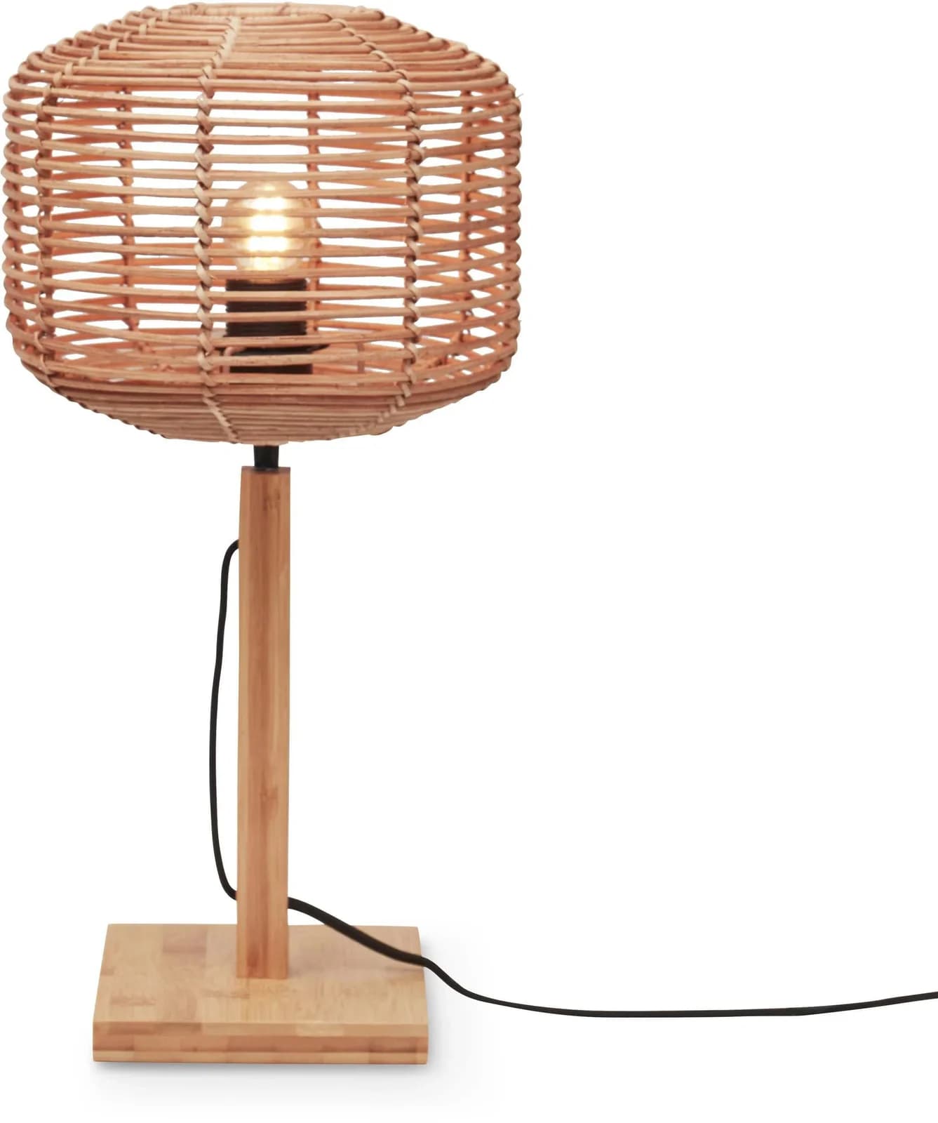 GOOD & MOJO Tanami Tischleuchte Bambus Rattan