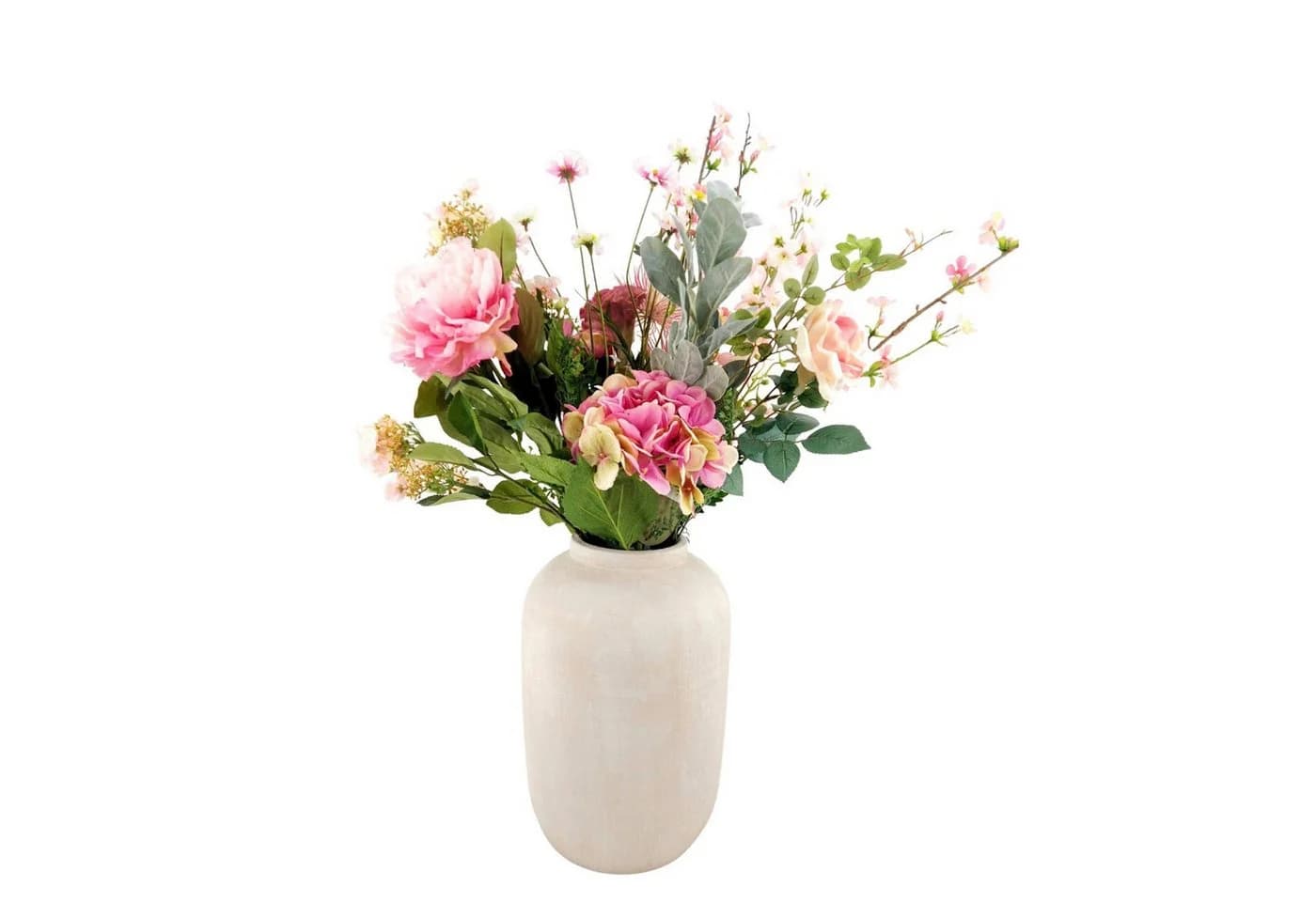 CreaFlor Home Bodenvase Avion Creme-Grau Keramik