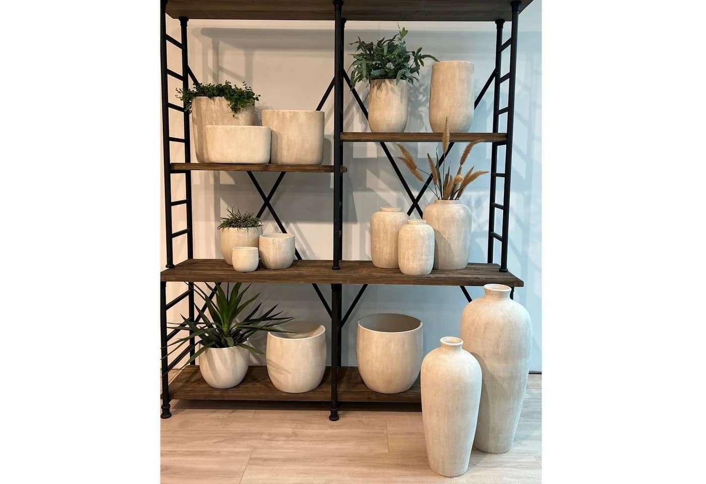 CreaFlor Home Bodenvase Avion Grau 80cm Keramik - Bild 5