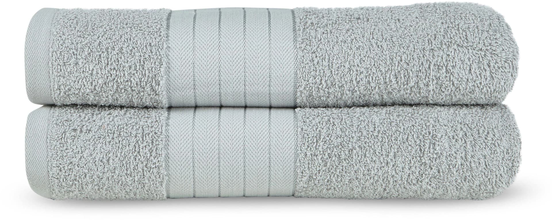 Badetücher EMOTION Uni Silber Frottee 100% Baumwolle