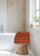Good Morning Handtuch Set 8-tlg. Uni Terrakotta Frottee Bild 1