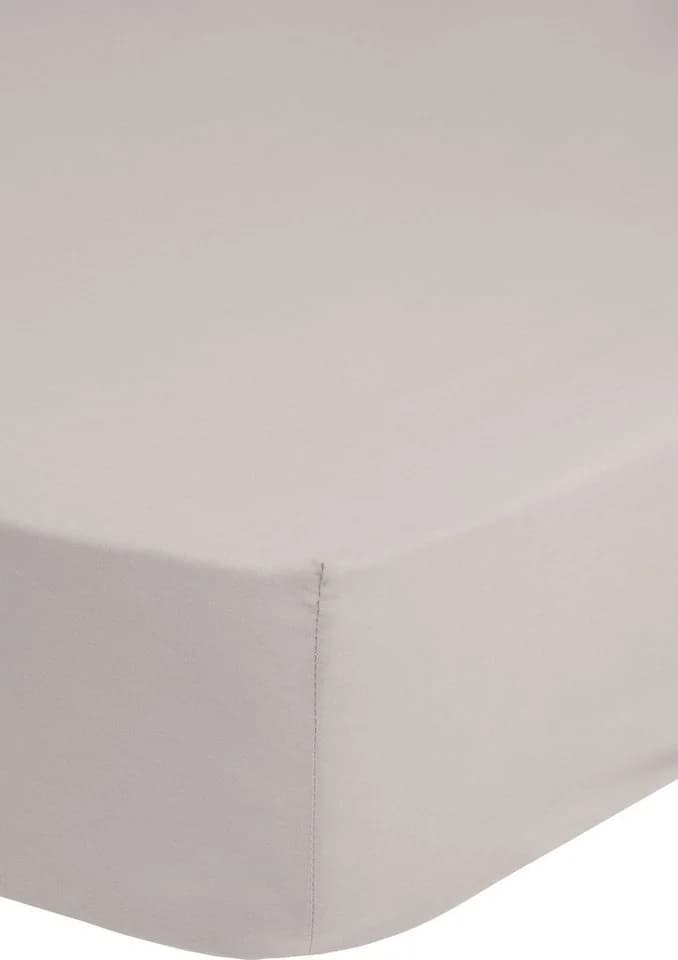 HIP Spannbettlaken 140x200 cm Satin 100% Baumwolle Beige - Bild 2