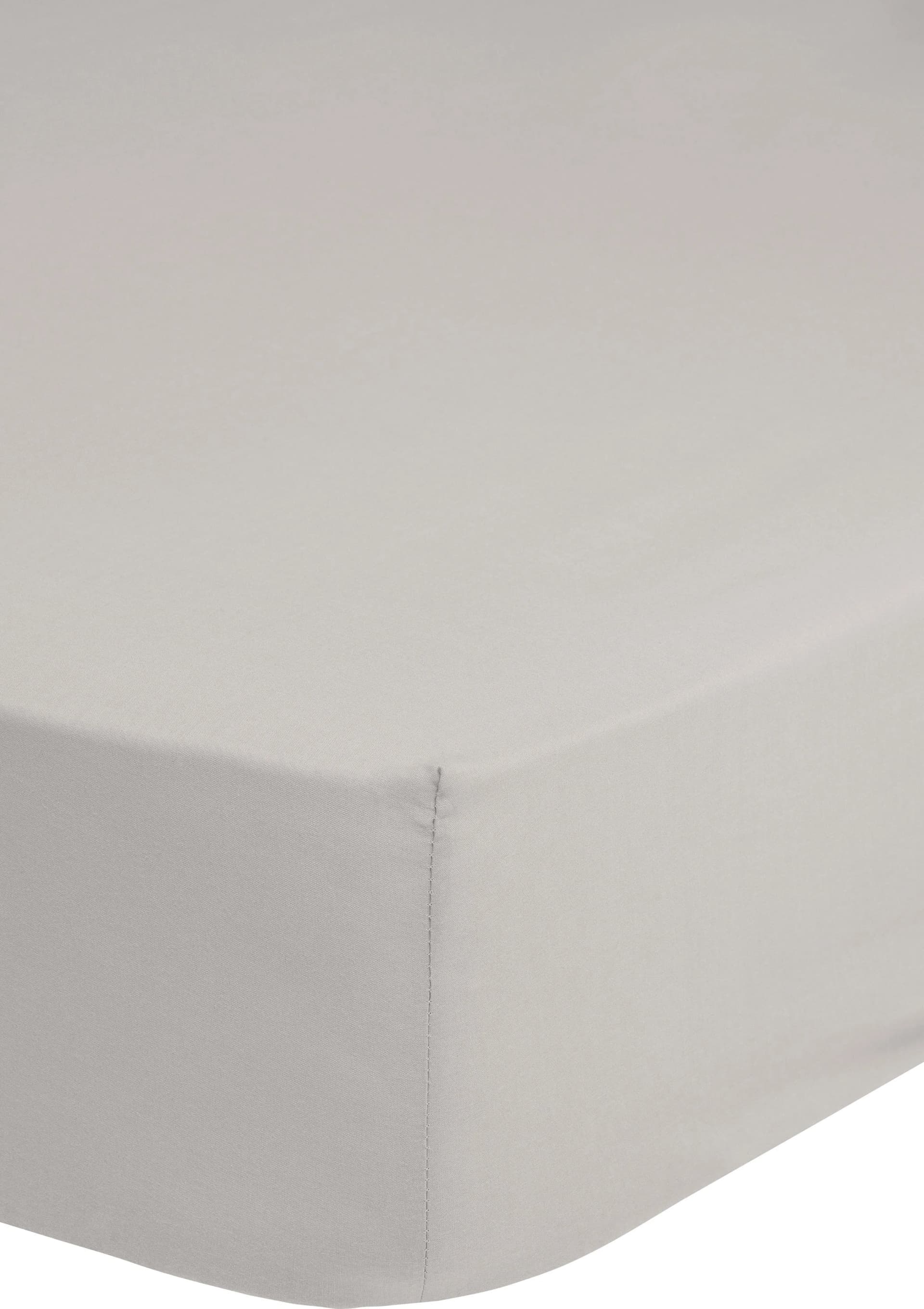 HIP Spannbettlaken 140x200 cm Satin 100% Baumwolle Beige - Bild 5