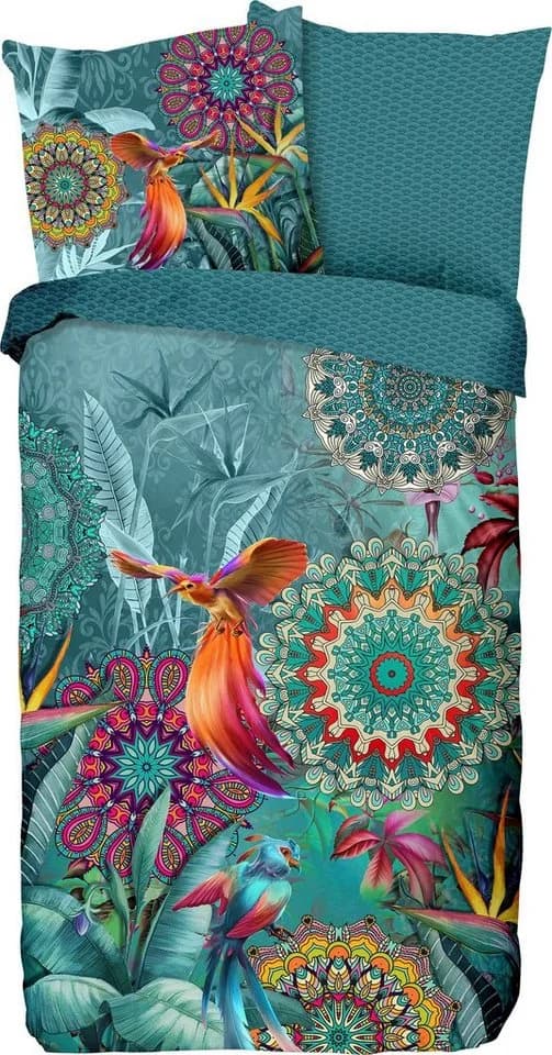 HIP Wendebettwäsche Lovise Satin 2-tlg. Bunt Mandala