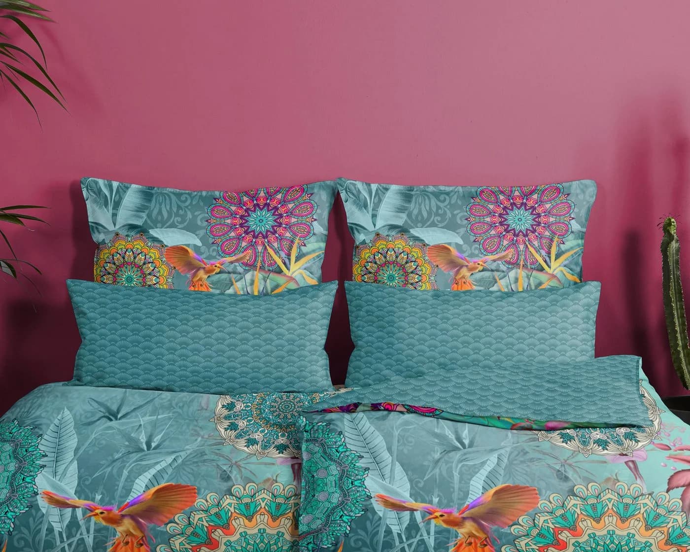 HIP Wendebettwäsche Lovise Satin 2-tlg. Bunt Mandala - Bild 3