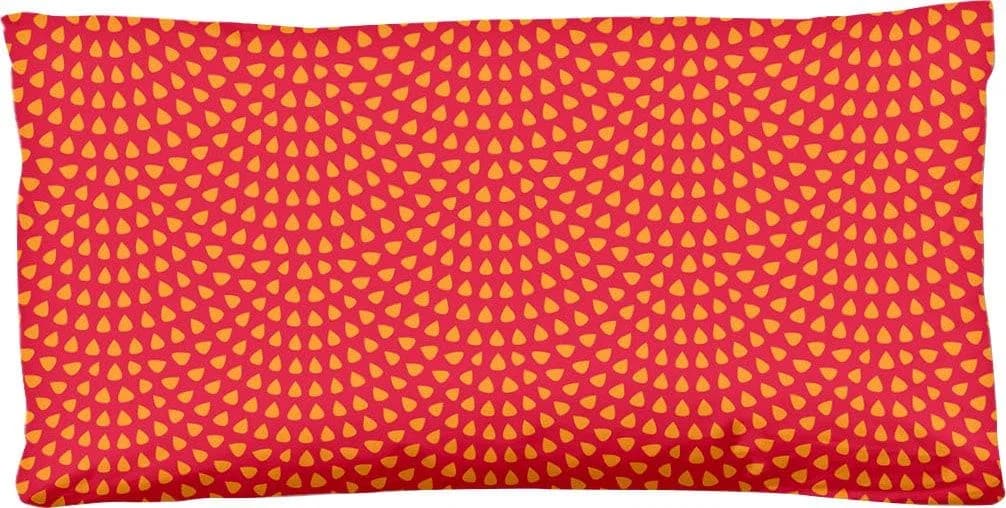 HIP Kissenbezug Yuki Rot Orange 100% Baumwolle Satin