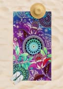 HIP Strandtuch Axelle Violett Frotteevelours Mandala Bild 1