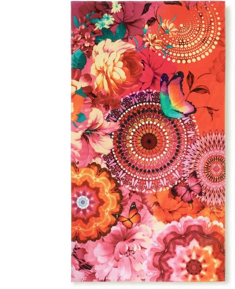 Strandtuch HIP Ziva Orange 100x180cm Frotteevelours - Bild 2