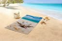 Good Morning Strandtuch Beachcat Bunt Microfaser Kinder Katze Bild 1