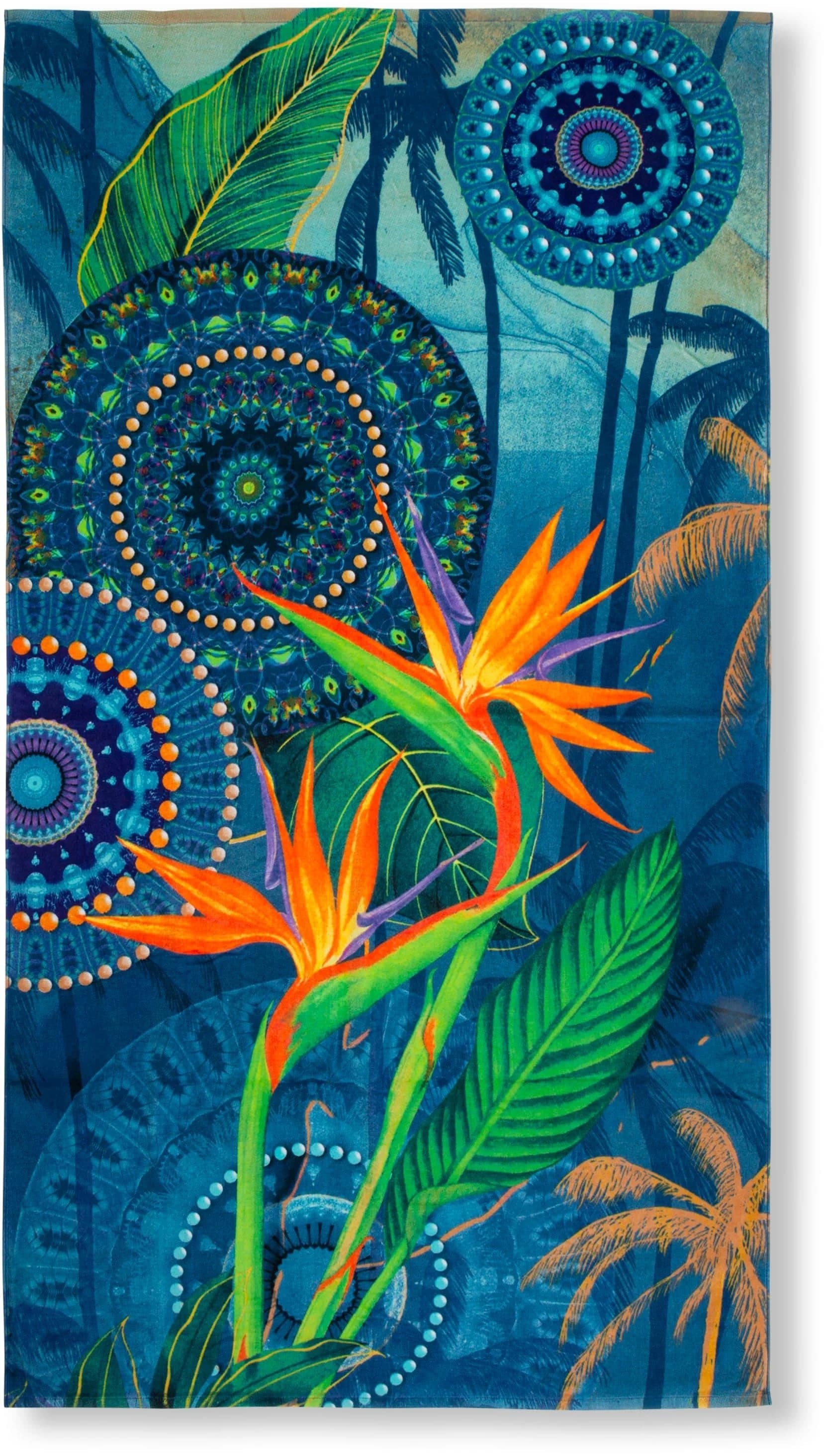 HIP Strandtuch Novia Blau Frotteevelours 100x180cm