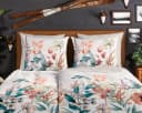 Good Morning Wendebettwäsche Aime Bunt 100% Baumwolle Biber Bild 3