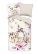 PURE luxury collection Kinderbettwäsche Meandra 2-tlg. Mikrofaser Eule Bild 2