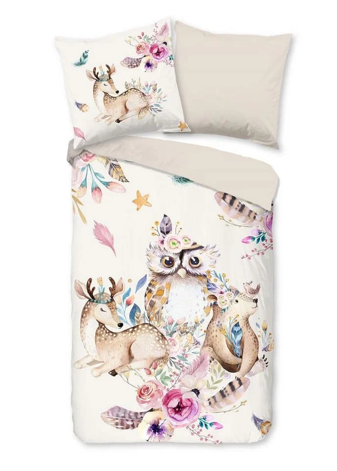 PURE luxury collection Kinderbettwäsche Meandra 2-tlg. Mikrofaser Eule - Bild 2