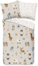 Good Morning Kinderbettwäsche Woody Grau Renforcé 135x200 cm Bild 1