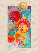 Strandtuch HIP Vitori Lila 100x180cm Baumwolle Frotteevelours Bild 1