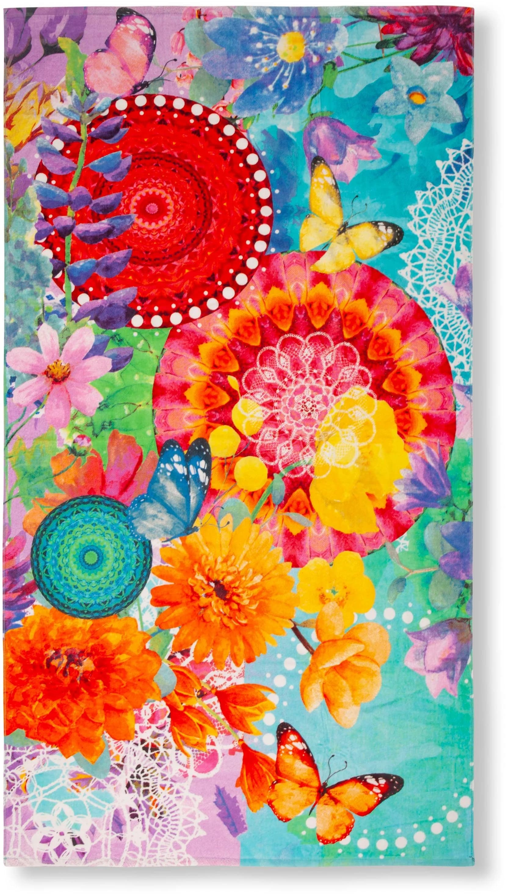 Strandtuch HIP Vitori Lila 100x180cm Baumwolle Frotteevelours - Bild 4