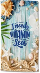Good Morning Strandtuch Vitamin Sea Beige 100x180cm Velours Bild 4