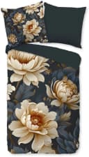 PURE luxury Collection Wendebettwäsche Iron Anthrazit Blumen Mikrofaser Bild 1