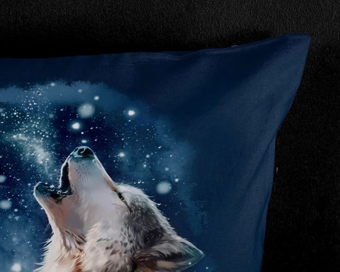PURE luxury collection Wendebettwäsche Moon Blau Wolf Mikrofaser - Bild 4