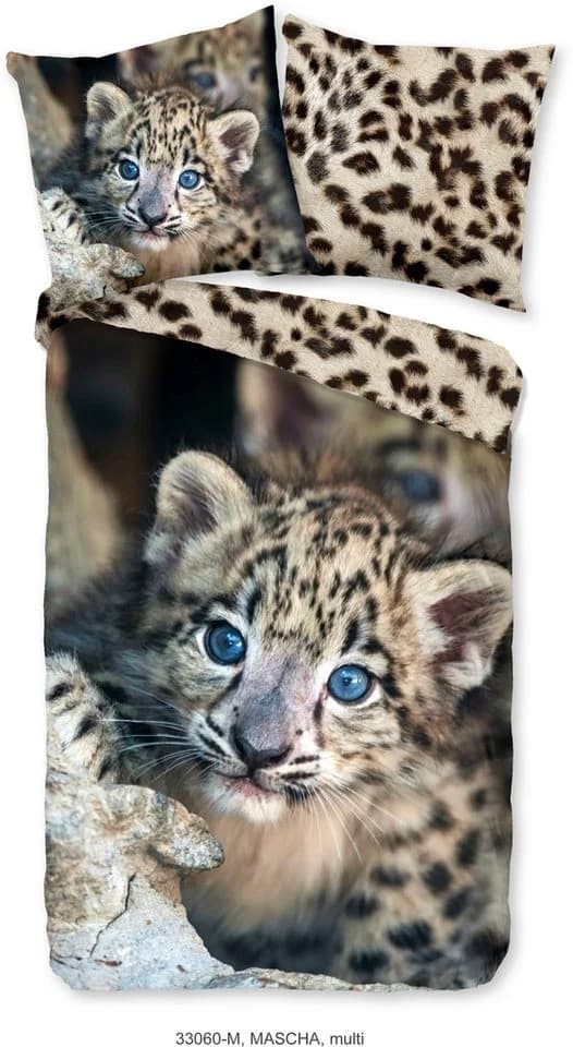 PURE luxury collection Kinderbettwäsche Mascha Sand Leopard Wendebettwäsche - Bild 2